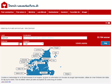 Tablet Screenshot of dansk-sommerhusferie.dk